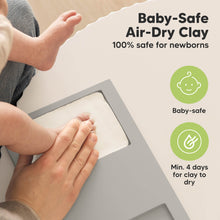 Load image into Gallery viewer, Baby Handprint &amp; Footprint Keepsake Duo Frame (Cloud Gray)
