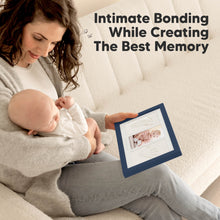 Load image into Gallery viewer, Baby Handprint &amp; Footprint Keepsake Duo Frame (Midnight Blue)
