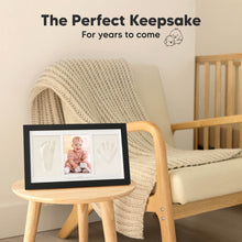 Load image into Gallery viewer, Baby Handprint &amp; Footprint Keepsake Duo Frame (Onyx Black)
