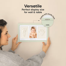 Load image into Gallery viewer, Baby Handprint &amp; Footprint Keepsake Duo Frame (Sage)
