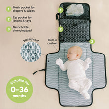Load image into Gallery viewer, Ezee Diaper Changing Pad (Black Geo)

