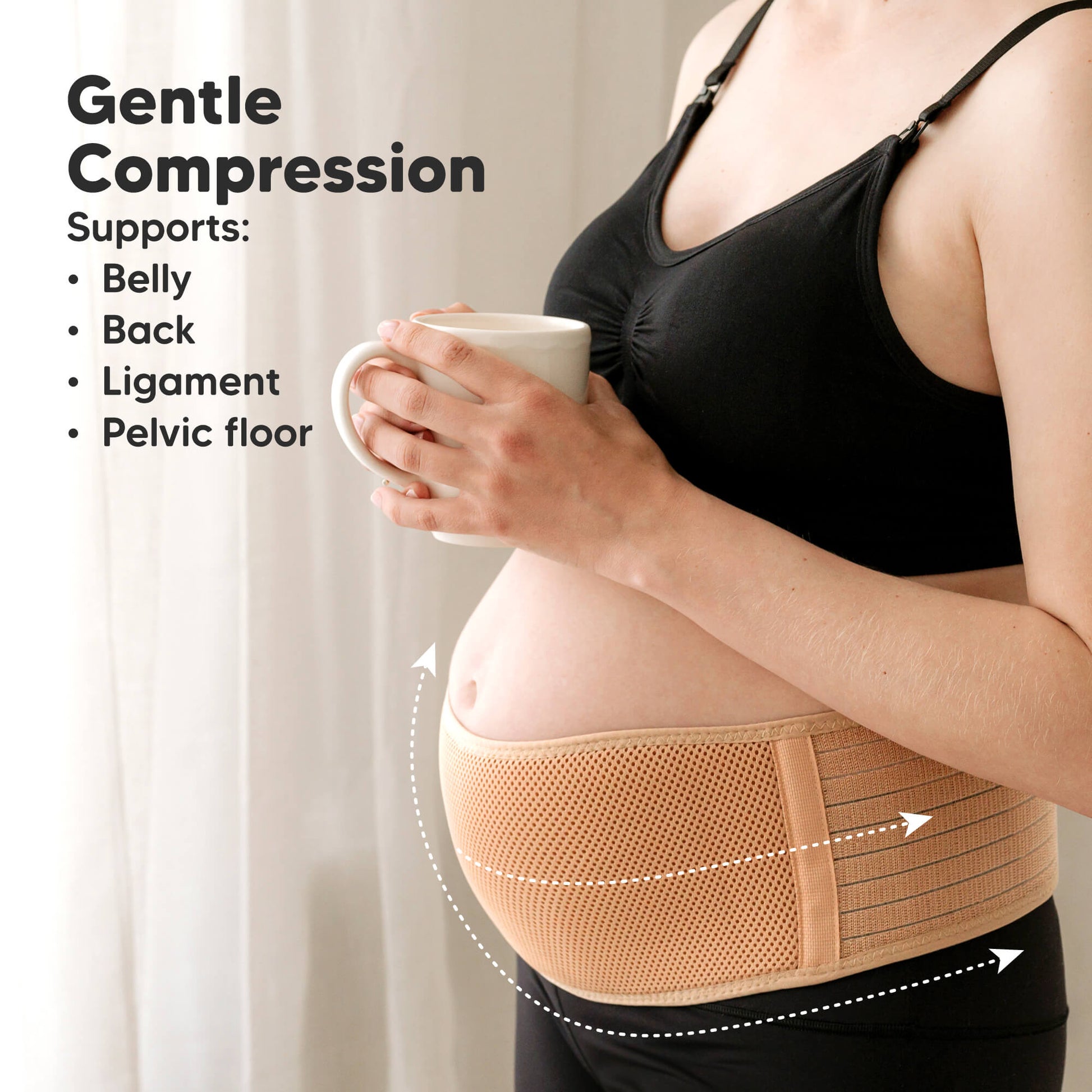 Gentle Compression: Supports Belly, Back, Ligament, Pelvic floor
 30119669039290