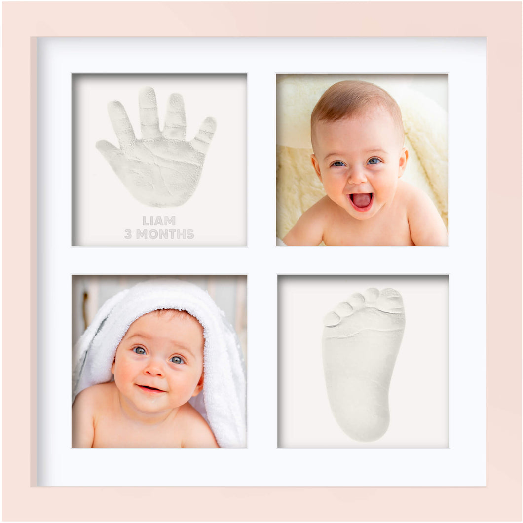 Ever Baby Hand & Footprint Keepsake Frame (Petal Pink)