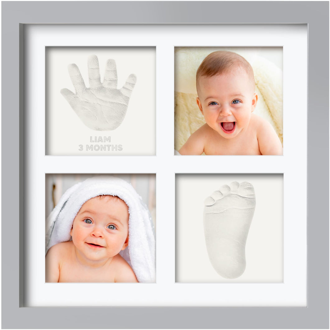 Ever Baby Hand & Footprint Keepsake Frame (Cloud Gray)