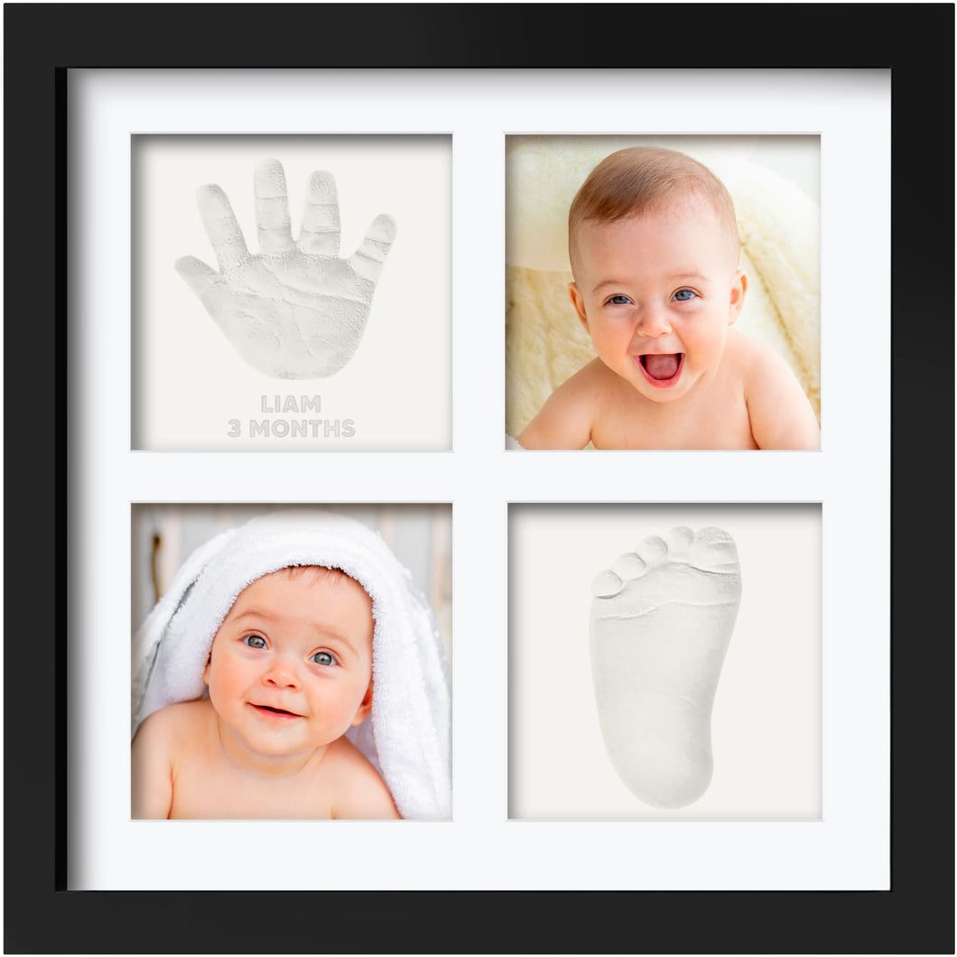 Ever Baby Hand & Footprint Keepsake Frame (Onyx Black)