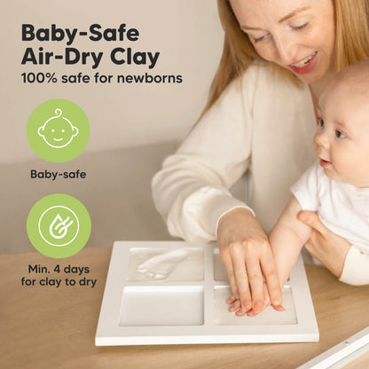 Baby-Safe Air-Dry Clay: 100% safe for newborns, Min. 4 days for clay to dry
 27601617944762