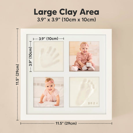Large Clay Area: 3.9" x 3.9" (10cm x 10cm)
