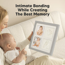 Load image into Gallery viewer, Ever Baby Hand &amp; Footprint Keepsake Frame (Cloud Gray)
