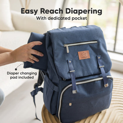 Easy Reach Diapering With dedicated pocket. Diaper changing pad included 27404089065658