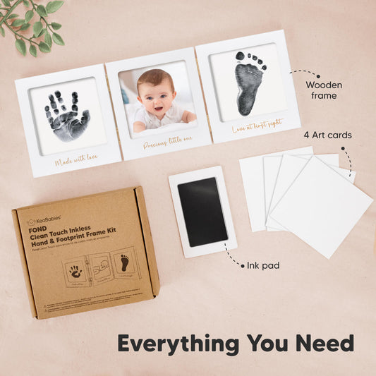 Everything You Need: Wooden frame, 4 art cards, Ink pad
-on-hover