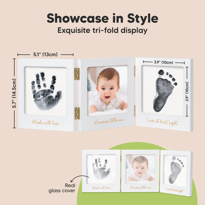 Showcase in Style: Exquisite tri-fold display, Real glass cover
 25727147835578