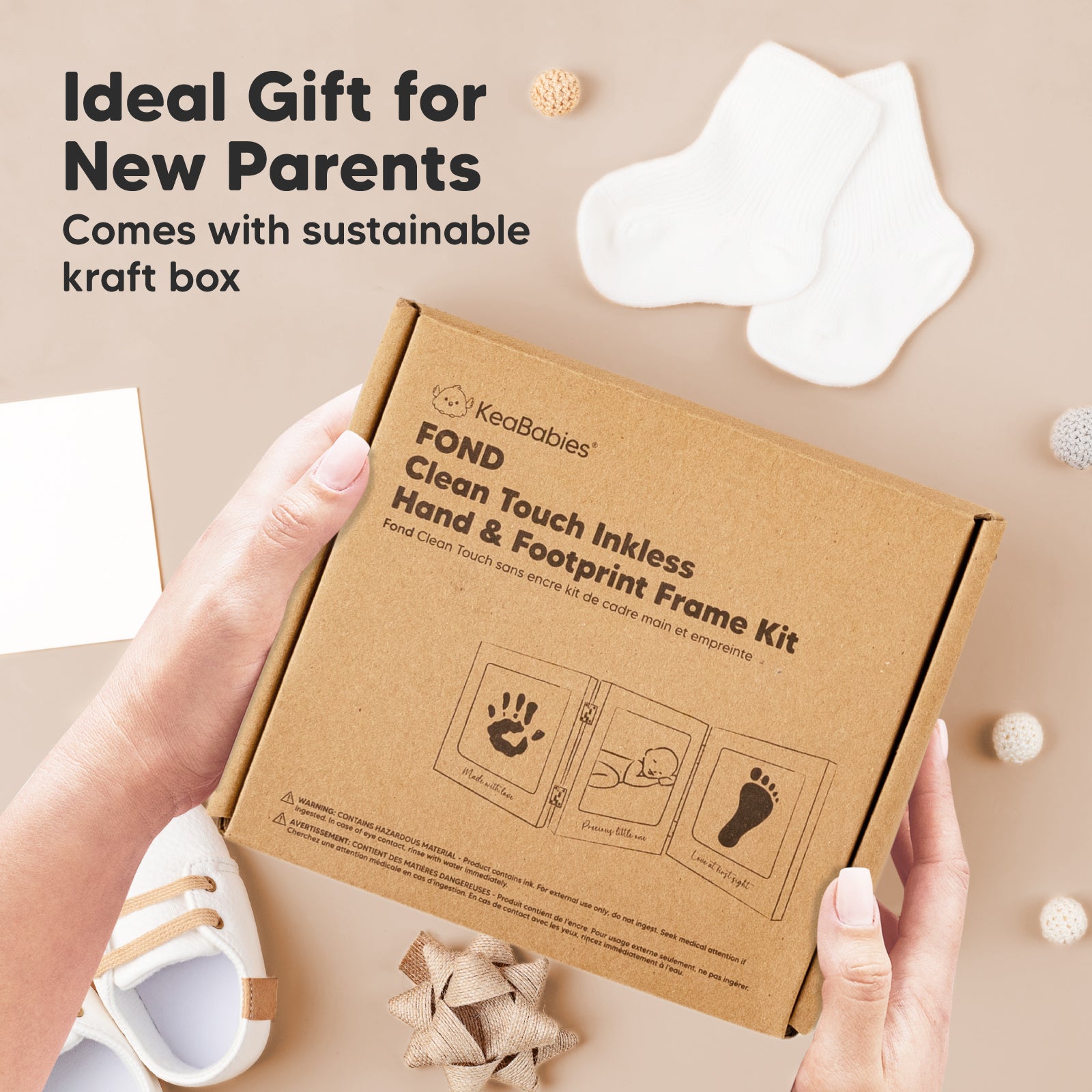 Ideal Gift for New Parents: Comes with sustainable kraft box
 25727148032186