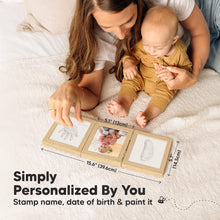 Load image into Gallery viewer, Fond Hand &amp; Footprint Keepsake Frame (Ash Wood)
