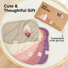 Load image into Gallery viewer, 8-Pack Hallo Drool Bibs (Dahlia)
