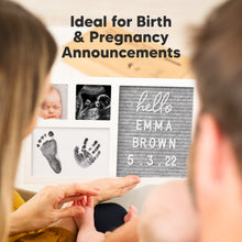 Load image into Gallery viewer, Heartfelt Clean Touch Inkless Hand &amp; Footprint Frame Kit with Letterboard
