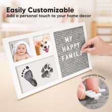 Load image into Gallery viewer, Heartfelt Clean Touch Inkless Hand &amp; Footprint Frame Kit with Letterboard
