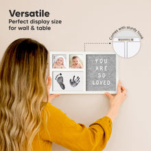 Load image into Gallery viewer, Heartfelt Clean Touch Inkless Hand &amp; Footprint Frame Kit with Letterboard
