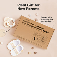 Load image into Gallery viewer, Heartfelt Clean Touch Inkless Hand &amp; Footprint Frame Kit with Letterboard
