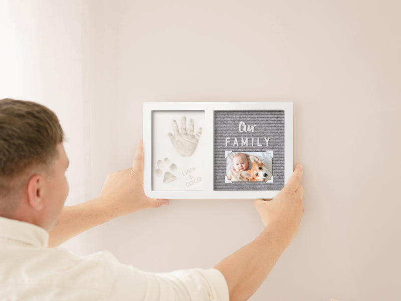  Baby Hand and Footprint Kit with Felt Letterboard