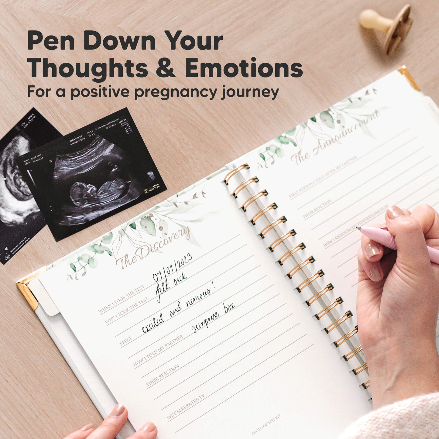 Pen Down Your Thoughts & Emotions: For a positive pregnancy journey
 30152293548218
