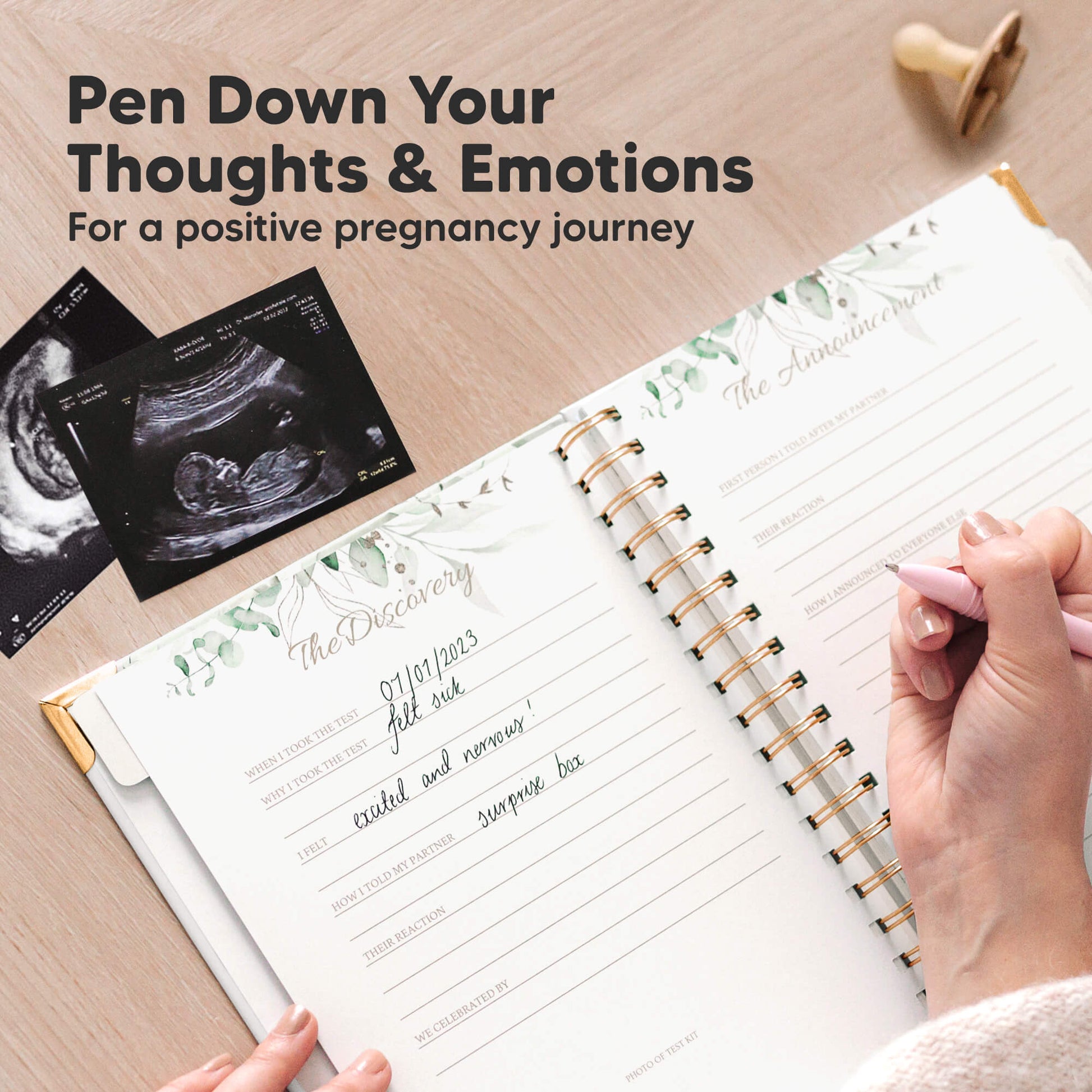 Pen Down Your Thoughts & Emotions: For a positive pregnancy journey
 30152293548218
