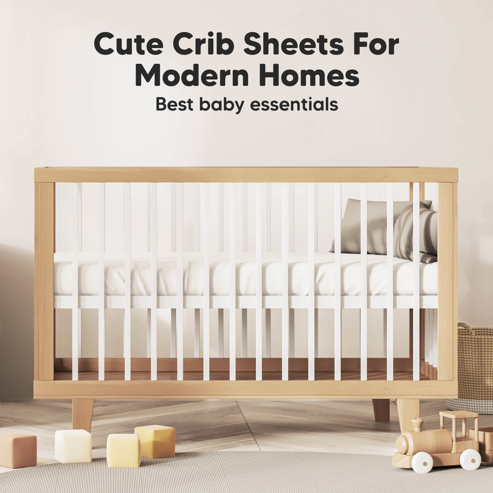 Cute Crib Sheets For Modern Homes - Best baby essentials 26727301087418