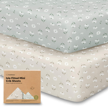 Isla Fitted Mini Crib Sheets 26386745557178