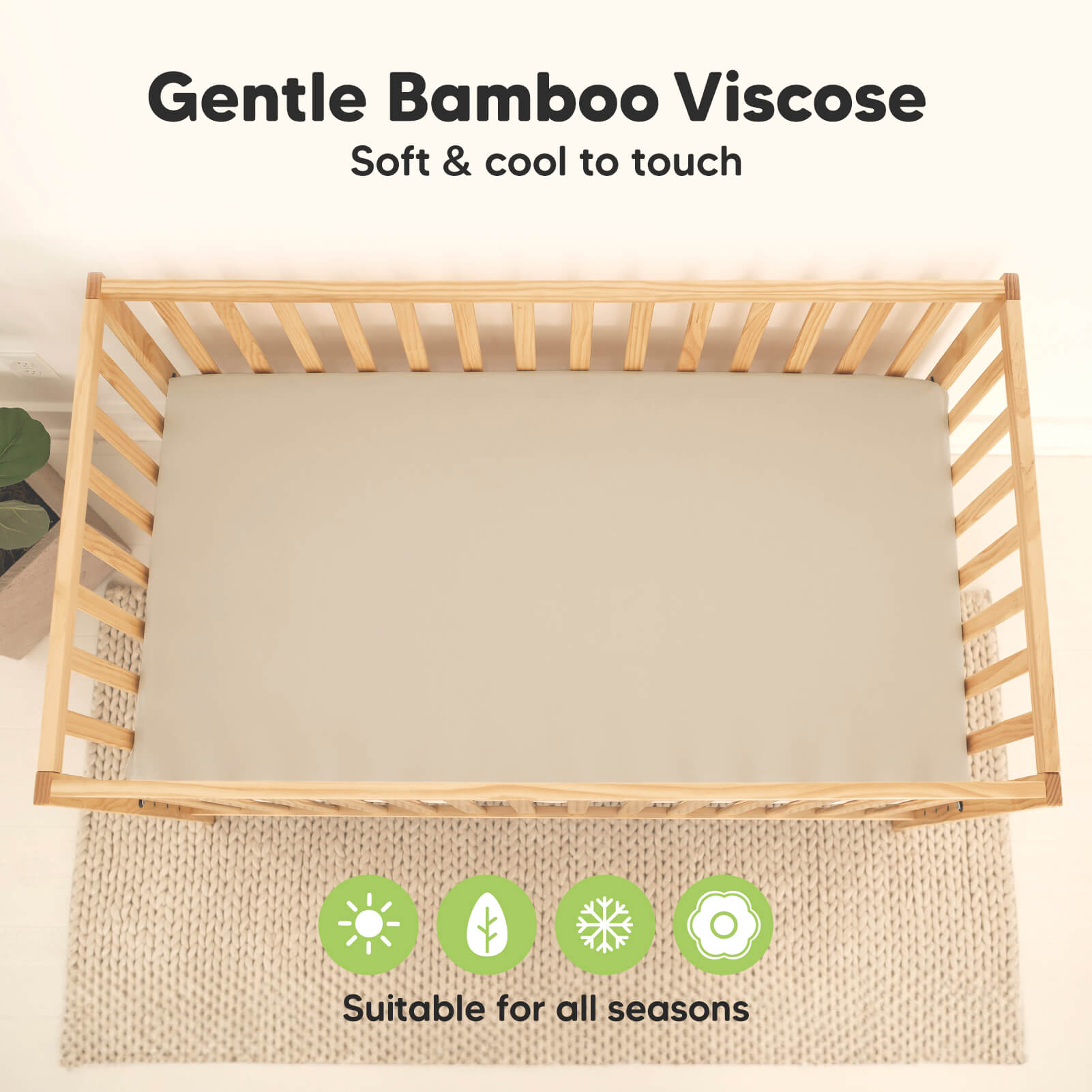 Gentle Bamboo Viscose - Soft & cool to touch (Suitable for all seasons) 26900996325562