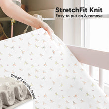 Load image into Gallery viewer, Isla Fitted Crib Sheets (Meadow)
