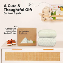 Load image into Gallery viewer, Isla Fitted Mini Crib Sheets (Fleur)
