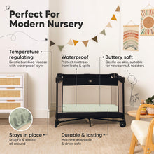 Load image into Gallery viewer, 2-Pack Isla [Protect+] Waterproof Mini Crib Sheets (Foxtrot)
