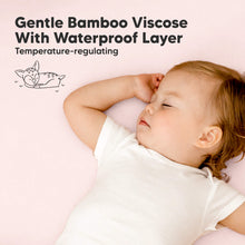 Load image into Gallery viewer, 2-Pack Isla [Protect+] Waterproof Mini Crib Sheets (Mist Rose)
