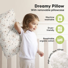 Load image into Gallery viewer, Jumbo Toddler Pillow with Pillowcase (Floral Vale)
