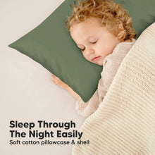 Load image into Gallery viewer, Jumbo Toddler Pillow with Pillowcase (Jungle Green)
