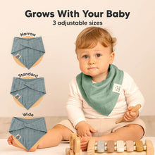 Load image into Gallery viewer, 8-Pack Lumi Muslin Bandana Bibs (Mirage)
