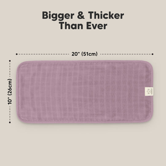 5-Pack Lumi Muslin Burp Cloths (Lavender)