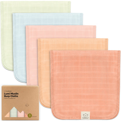 5-Pack Lumi Muslin Burp Cloths 28105885548730