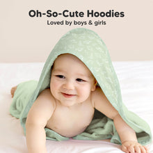 Load image into Gallery viewer, Luxe Baby Hooded Towel (Dinos)
