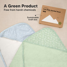 Load image into Gallery viewer, Luxe Baby Hooded Towel (Dinos)
