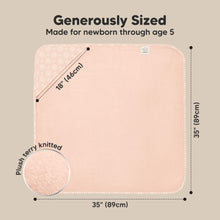 Load image into Gallery viewer, Luxe Baby Hooded Towel (Pink Crystal)
