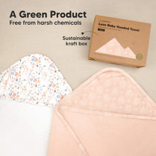 Load image into Gallery viewer, Luxe Baby Hooded Towel (Pink Crystal)
