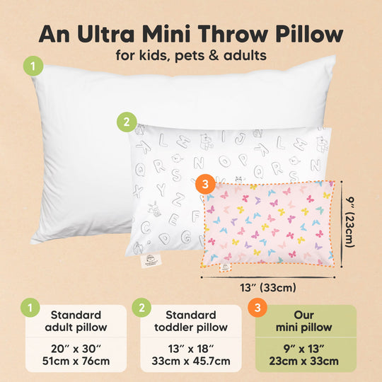 Mini Toddler Pillow With Pillowcase (Flutter)