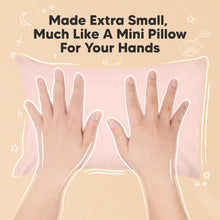 Load image into Gallery viewer, Mini Toddler Pillow With Pillowcase (Mist Pink)
