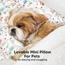 Load image into Gallery viewer, Mini Toddler Pillow With Pillowcase (Roadway)
