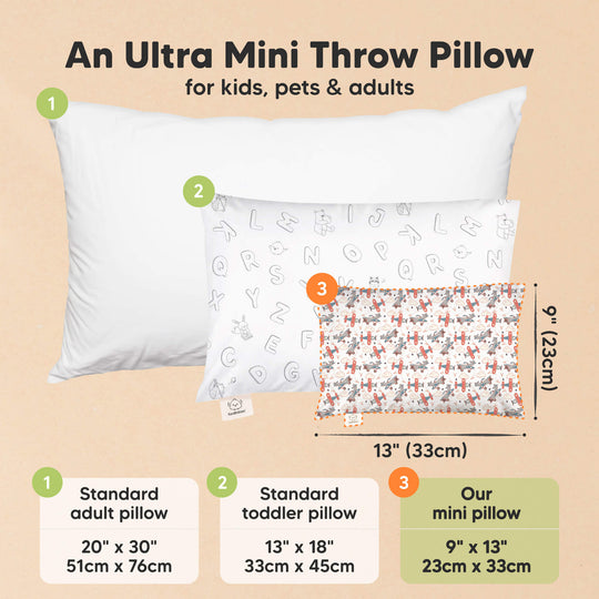 Mini Toddler Pillow With Pillowcase (Aircraft)