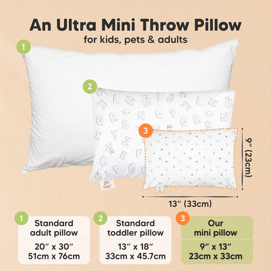Mini Toddler Pillow With Pillowcase