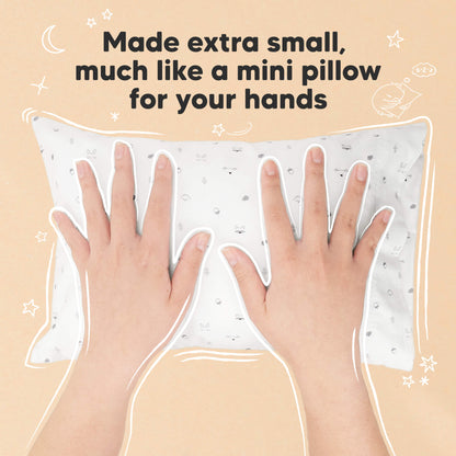 Made extra small, much like a mini pillow for your hands 32334220361914