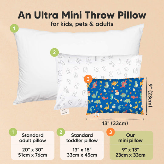 Mini Toddler Pillow With Pillowcase (DinoWorld)