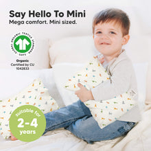 Load image into Gallery viewer, Mini Toddler Pillow With Pillowcase (Roarsome)
