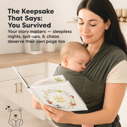The Keepsake That Says: You Survived
Your story matters — sleepless nights, spit-ups, & chaos deserve their own page too 30514240782522